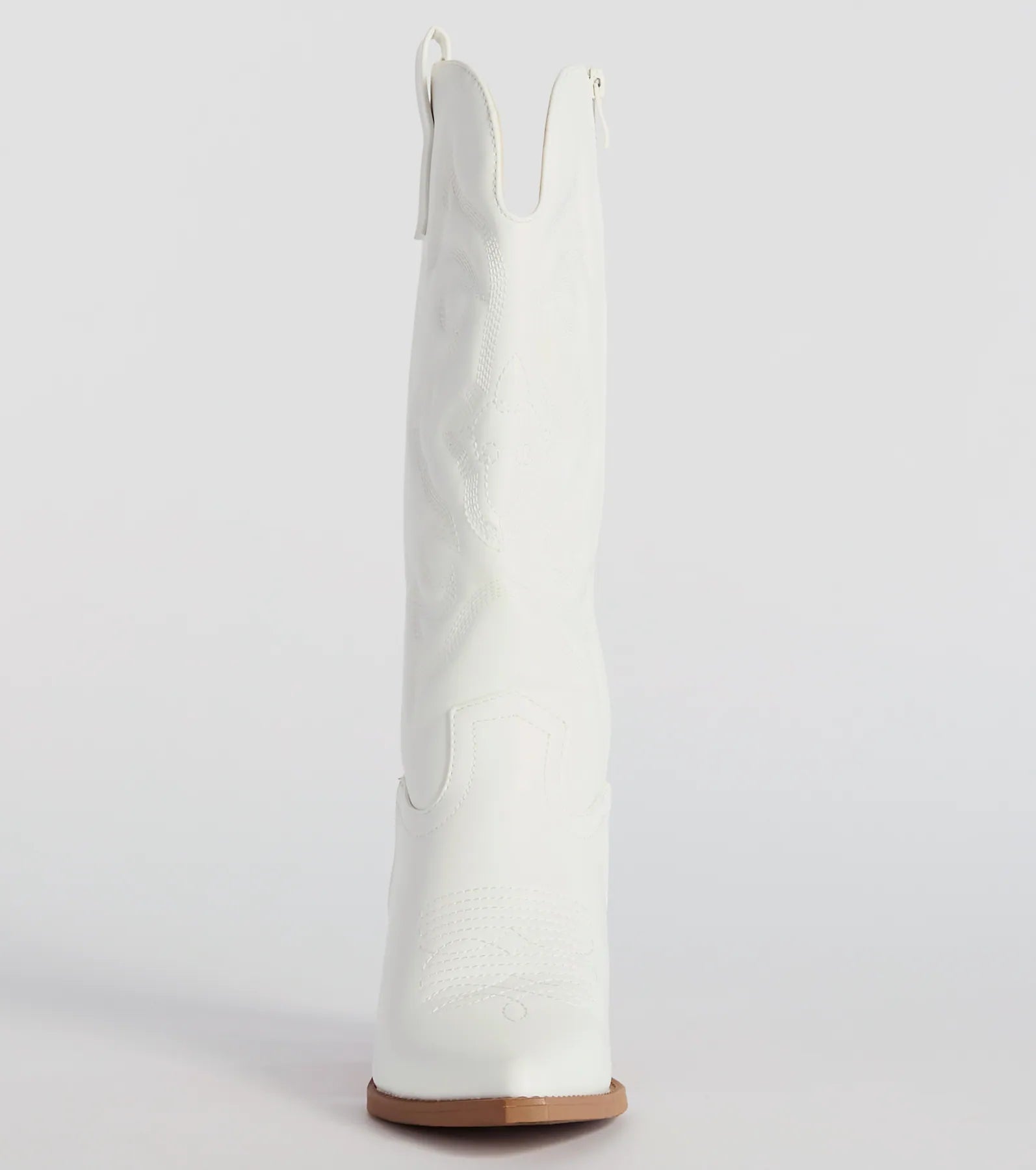 What A Beaut Faux Leather Cowboy Boots - Image 3