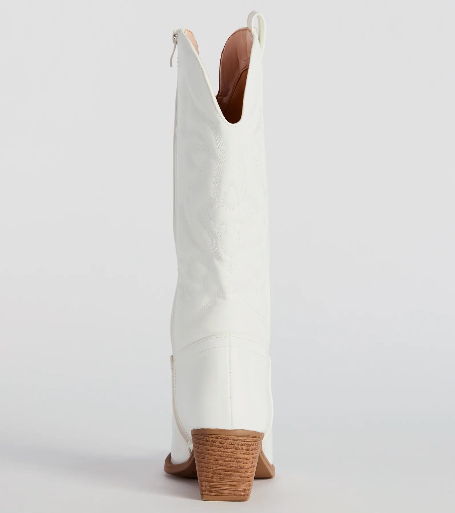 What A Beaut Faux Leather Cowboy Boots - Image 4