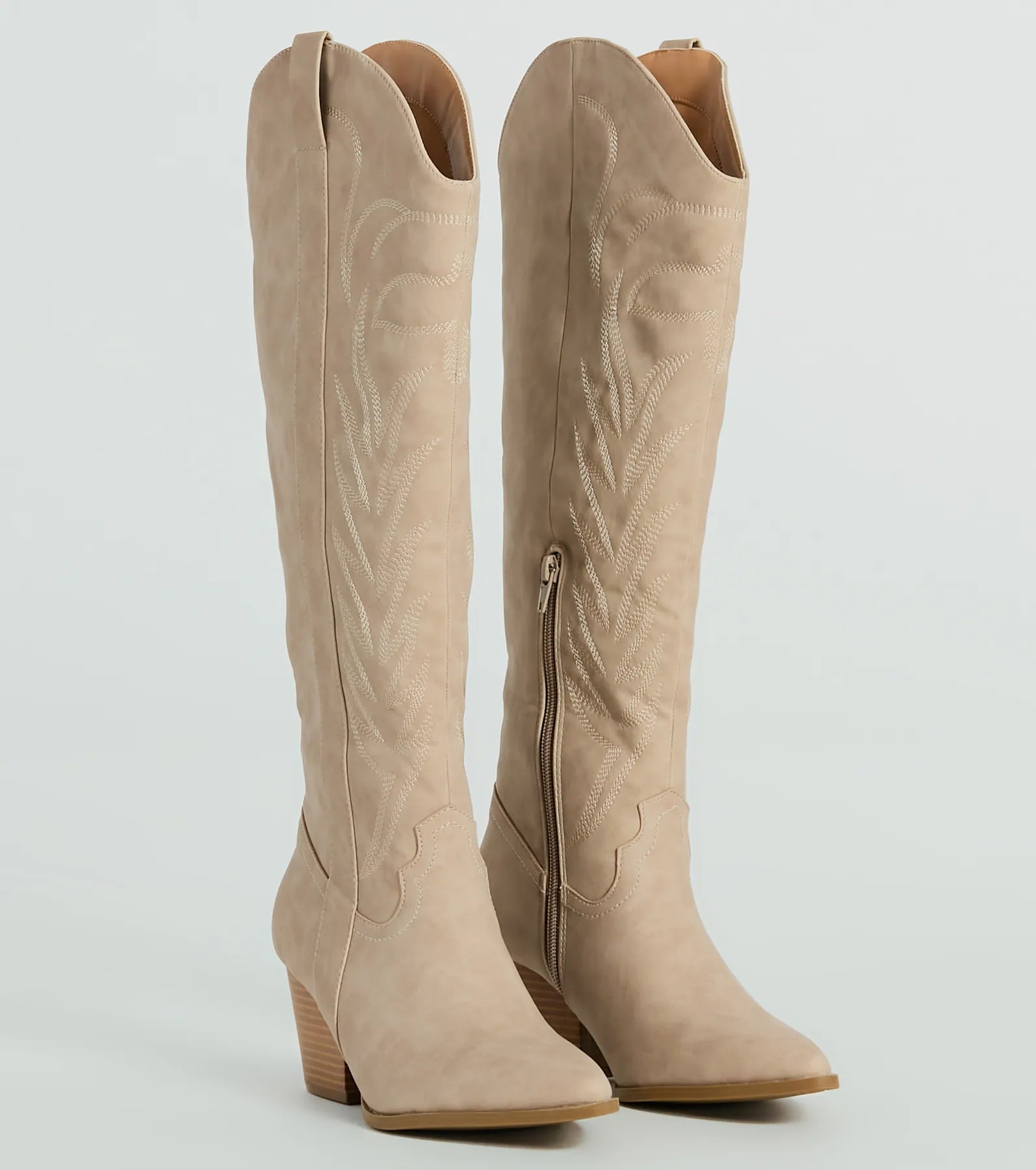 Kick Up The Dust Knee High Suede Western Boots - Image 6