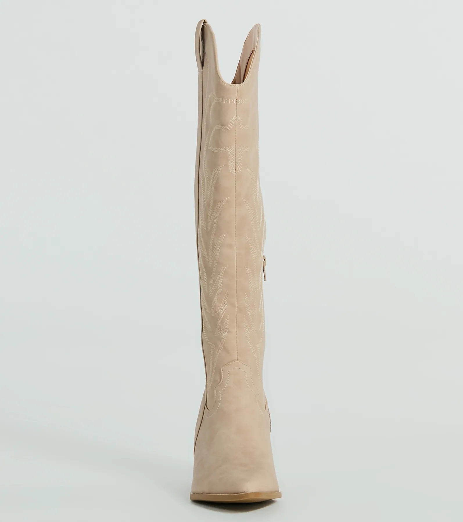 Kick Up The Dust Knee High Suede Western Boots - Image 8