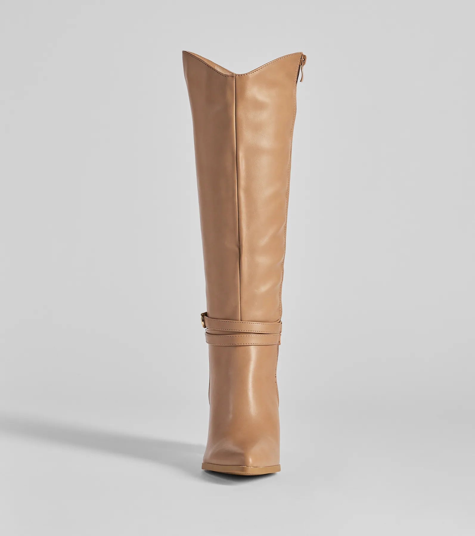 Chic Moves Under-The-Knee Buckle Boots - Image 3