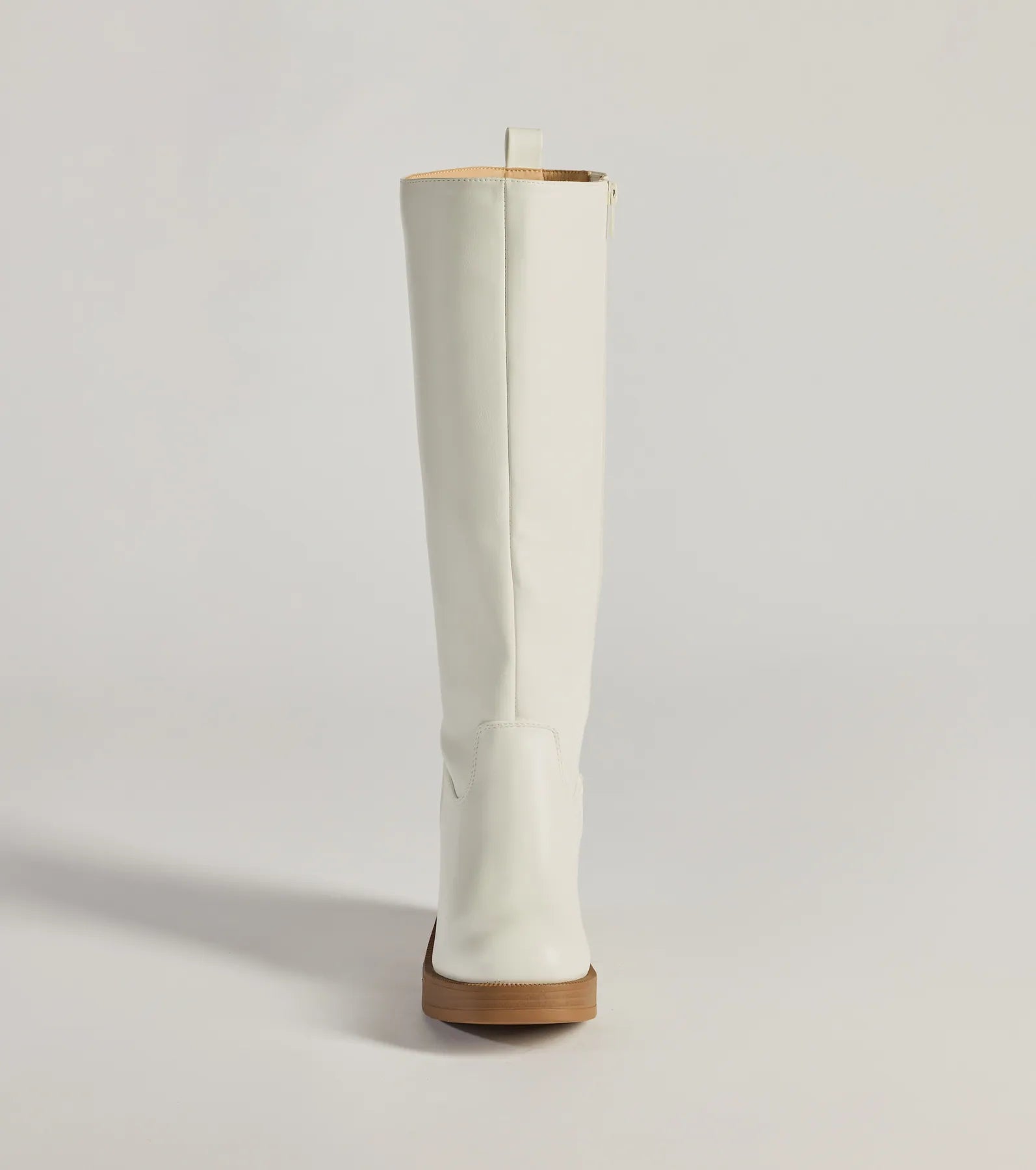 Edgy Chic Under-The-Knee Moto Platform Boots - Image 7