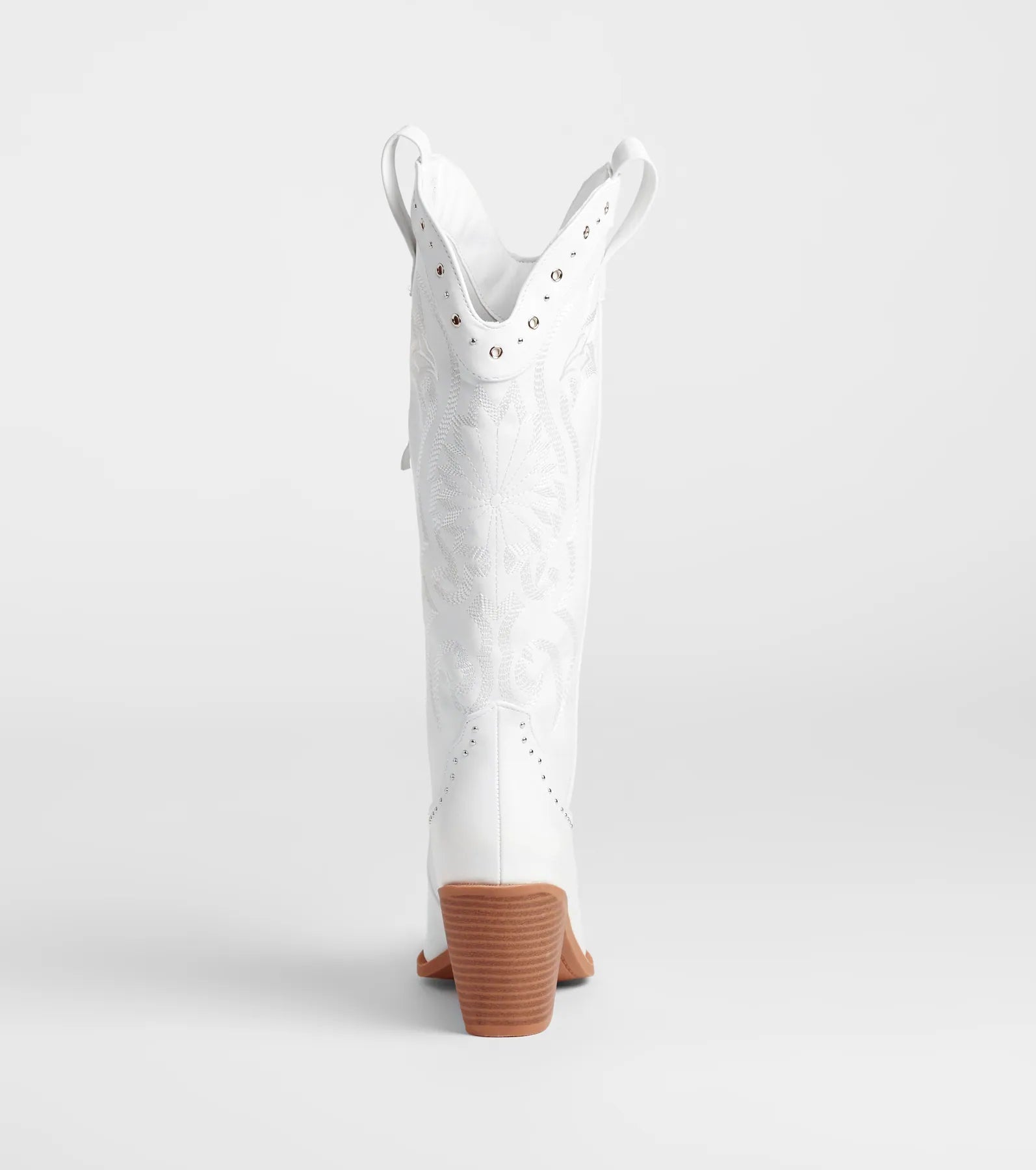 Edgy Western Vibe Studded Cowboy Boots - Image 5