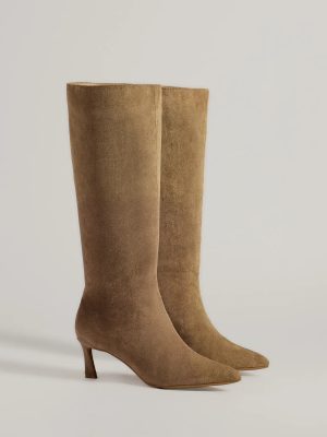 Chic Strut Under-The-Knee Kitten Heel Boots
