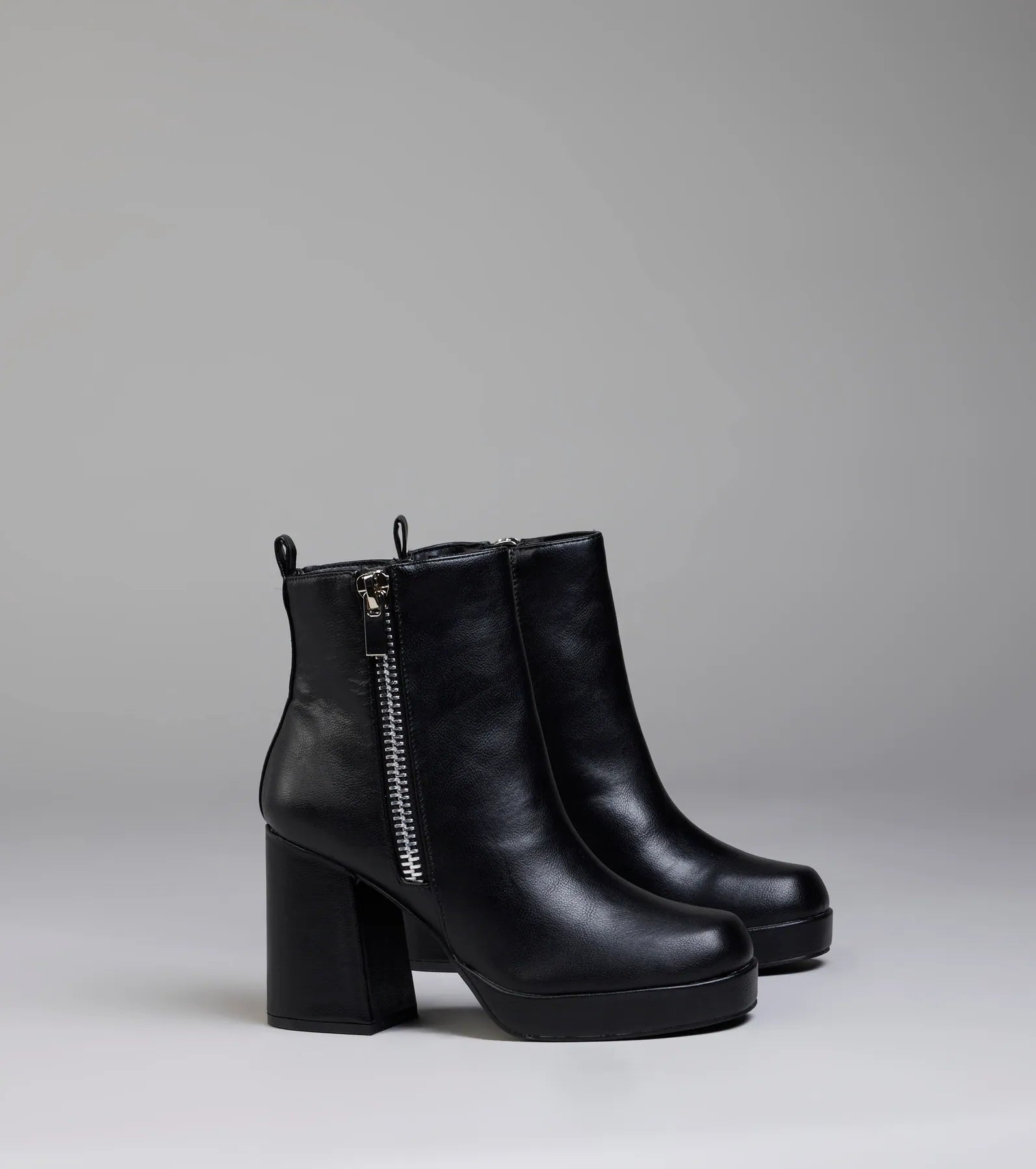 Bold Edge Platform Zipper Booties
