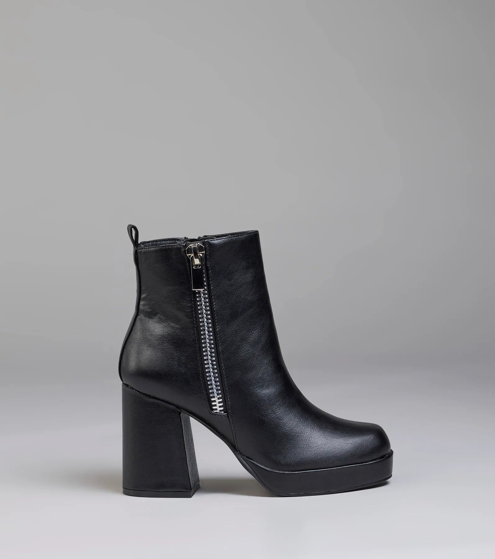 Bold Edge Platform Zipper Booties - Image 2