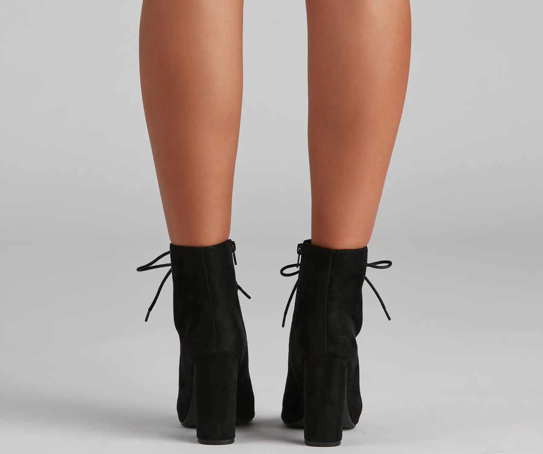 Perfect Peep Lace-Up Booties - Image 4