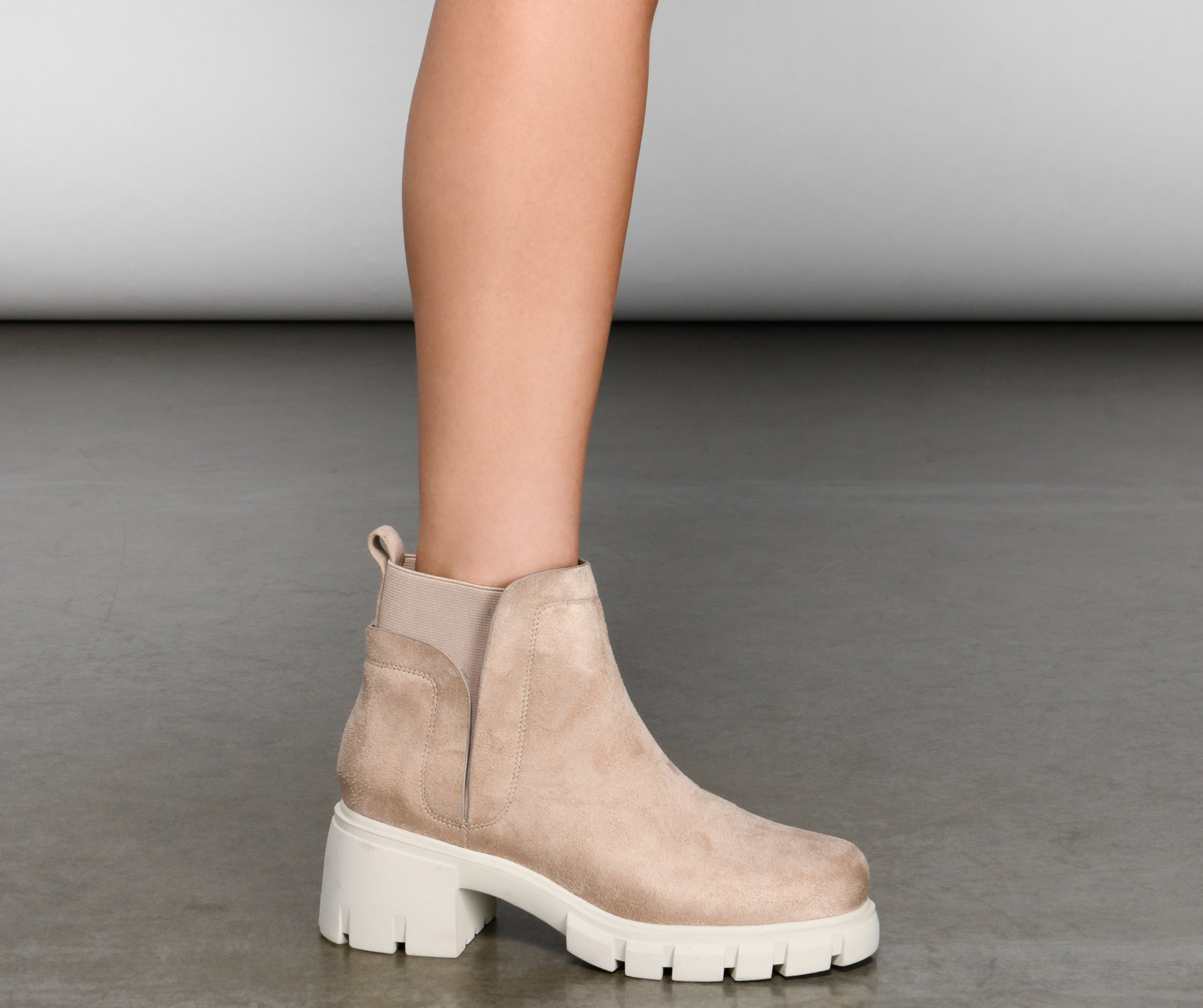 Trendy Chelsea Lug Sole Booties - Image 4