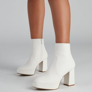 Feelin' Retro Platform Booties