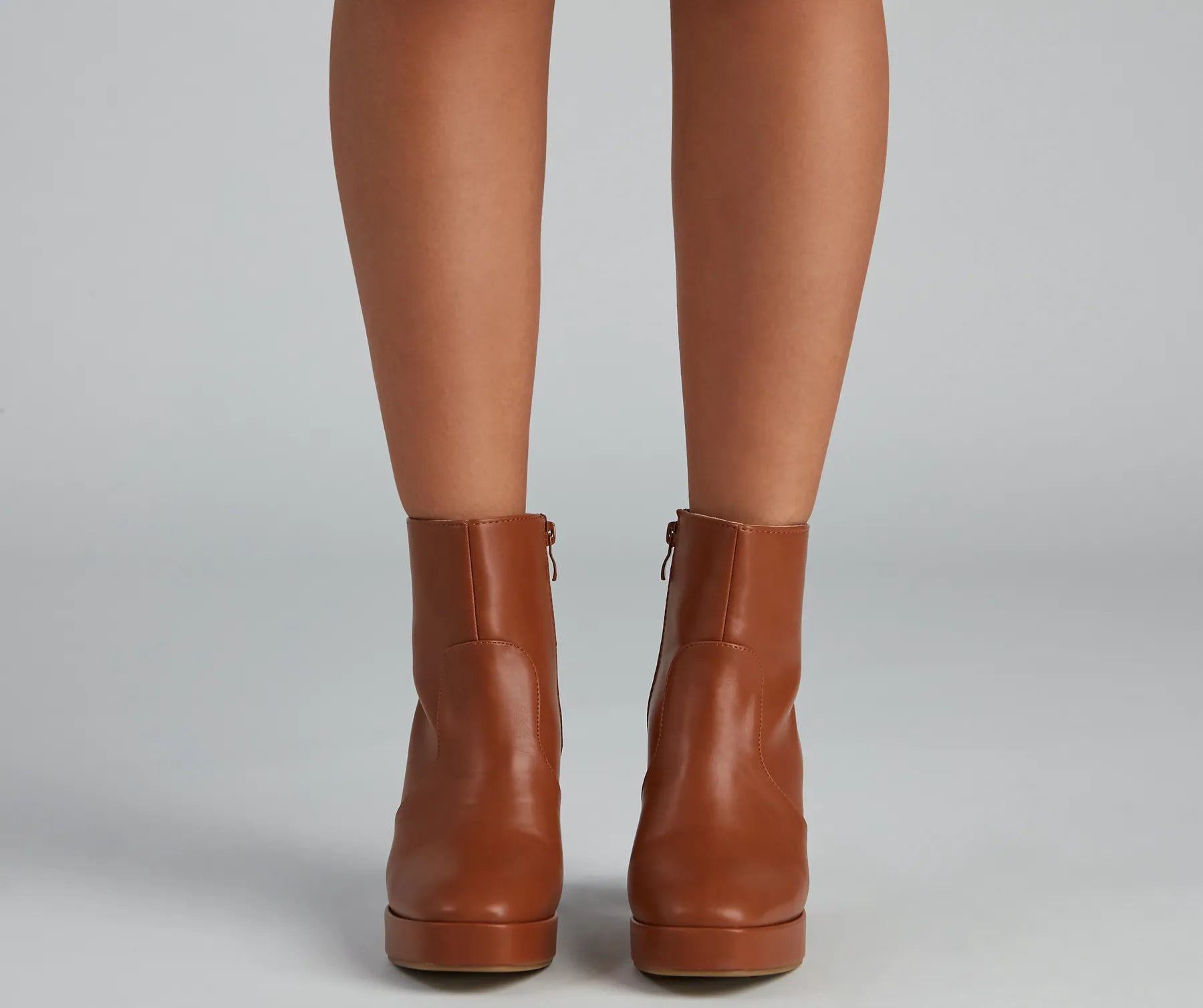 On The Go Block Heel Platform Booties - Image 2