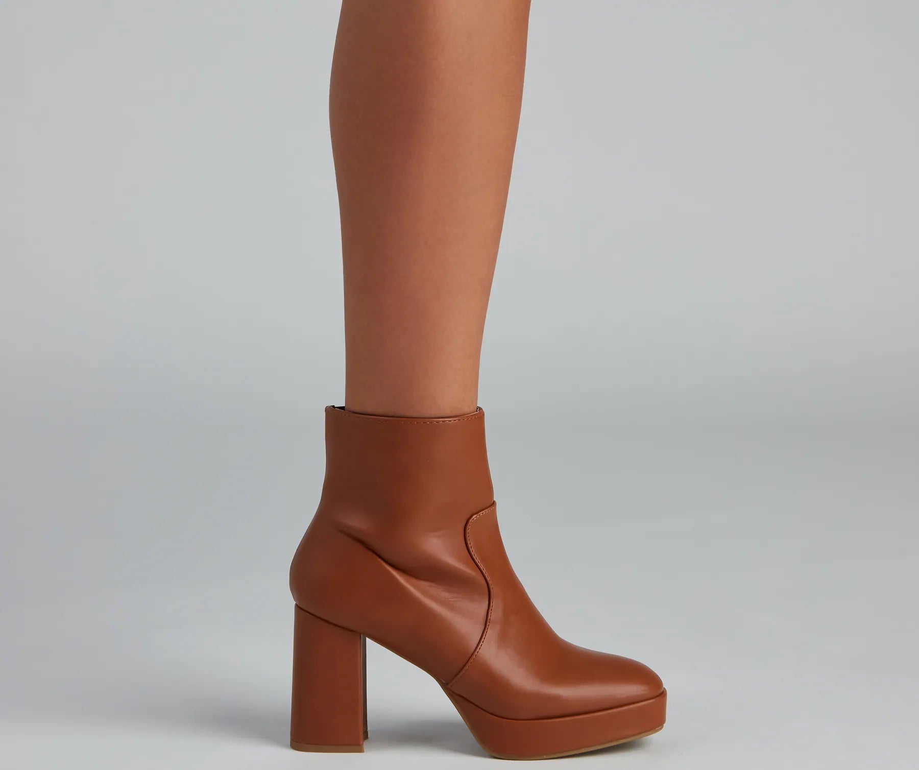 On The Go Block Heel Platform Booties - Image 3