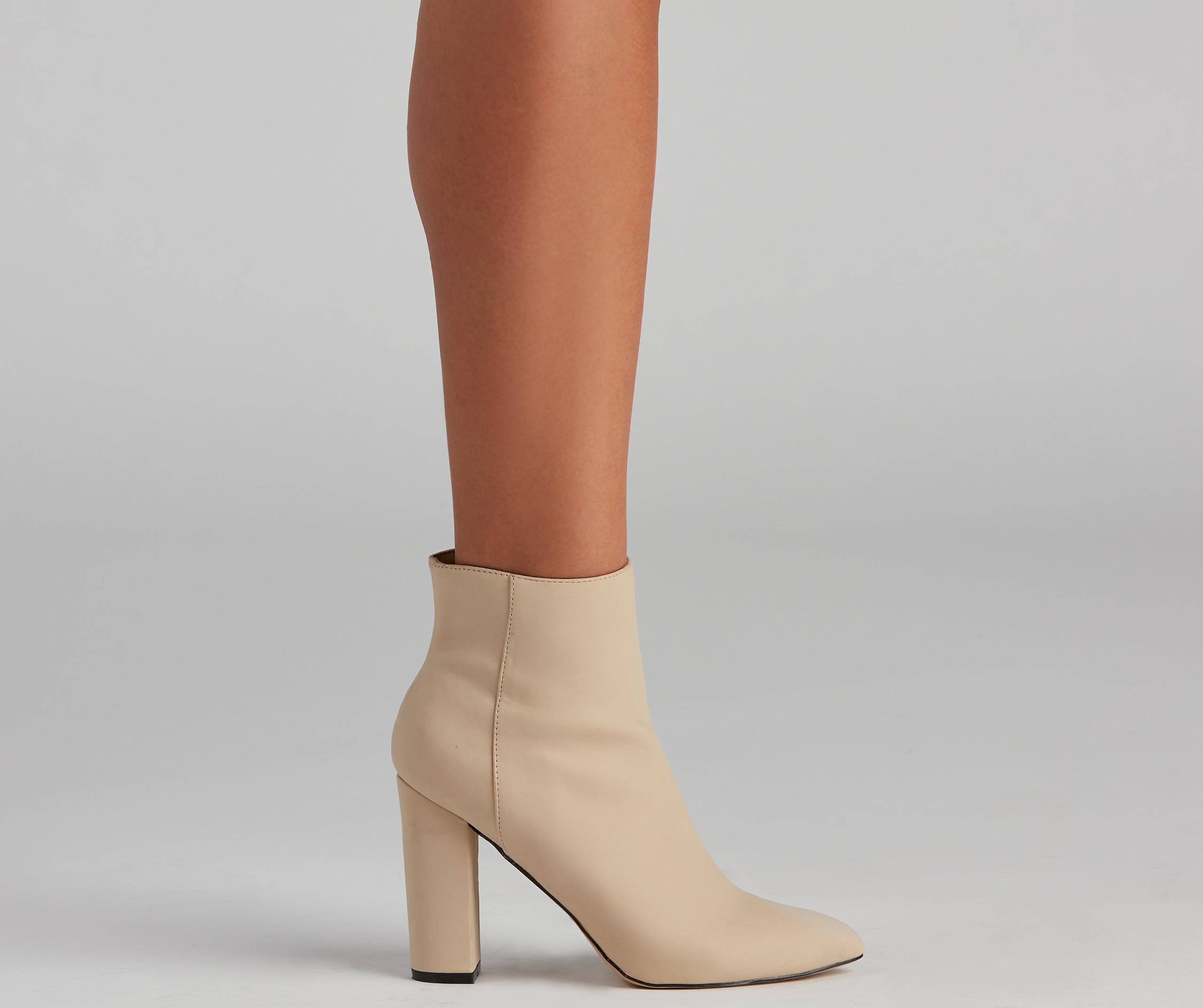 Go Getter Nubuck Block Heel Booties - Image 7