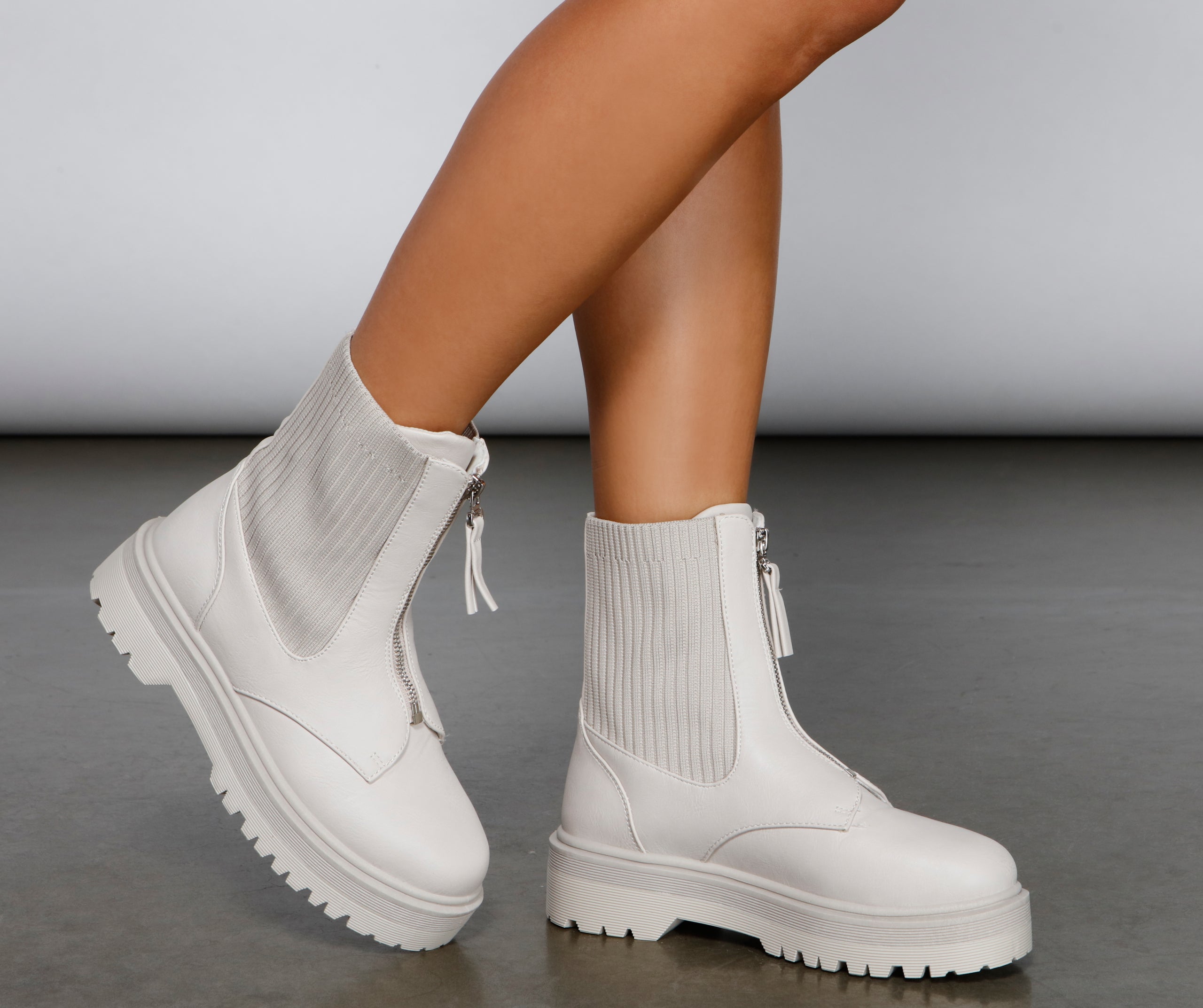 A Total Vibe Lug Sole Booties - Image 3