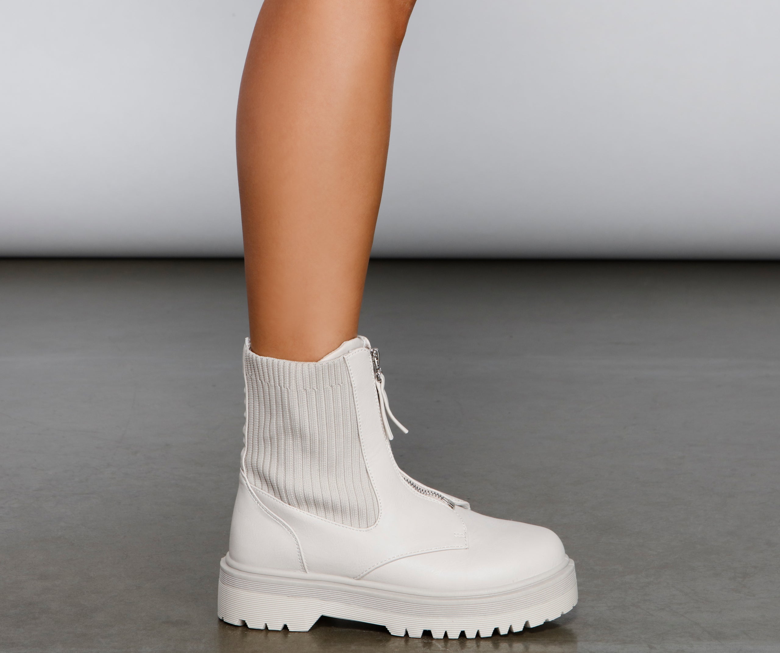A Total Vibe Lug Sole Booties - Image 4