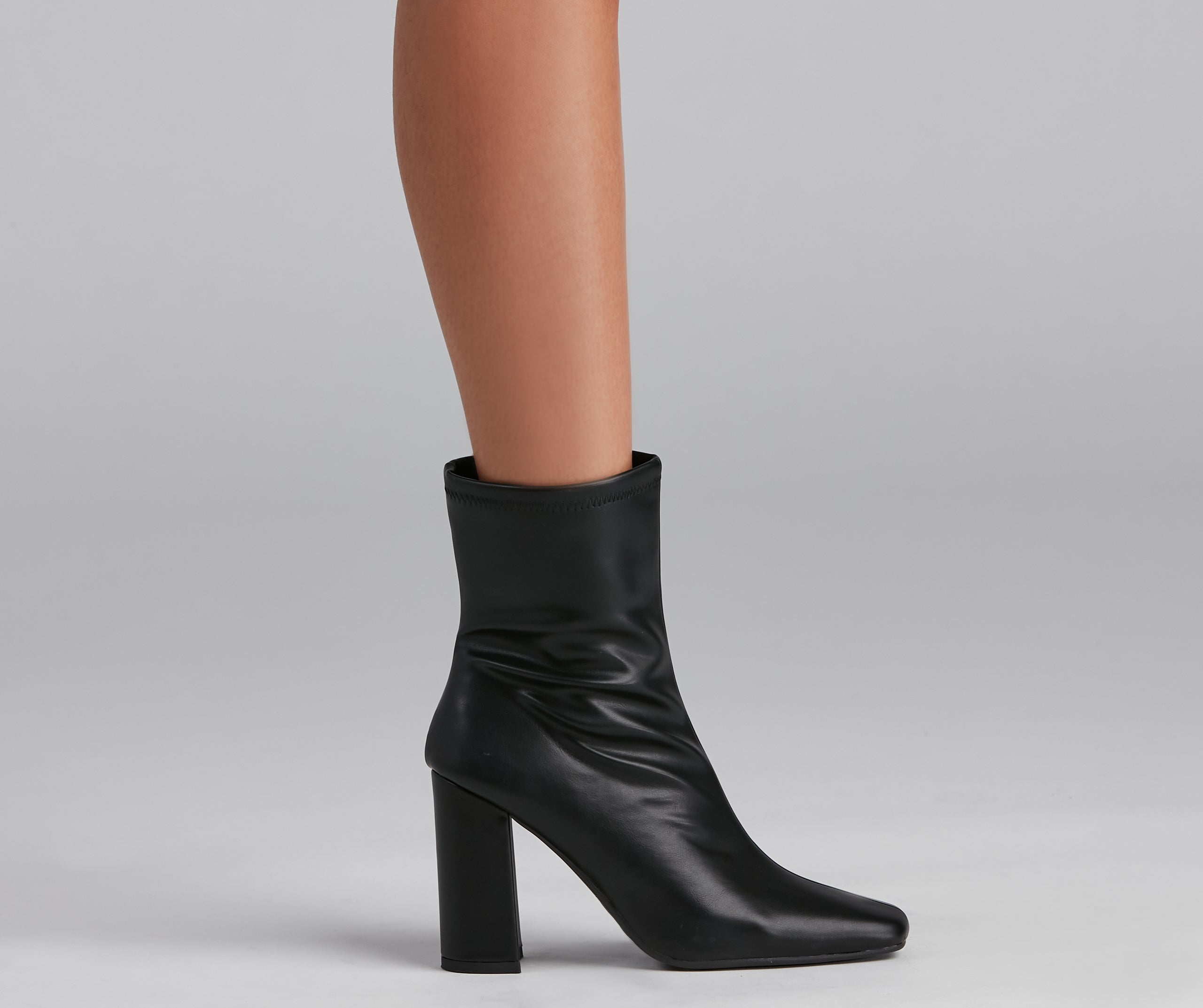 Fashion Square Toe Booties - Image 4