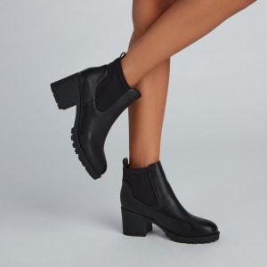 Strut It Out Lug Sole Combat Boots