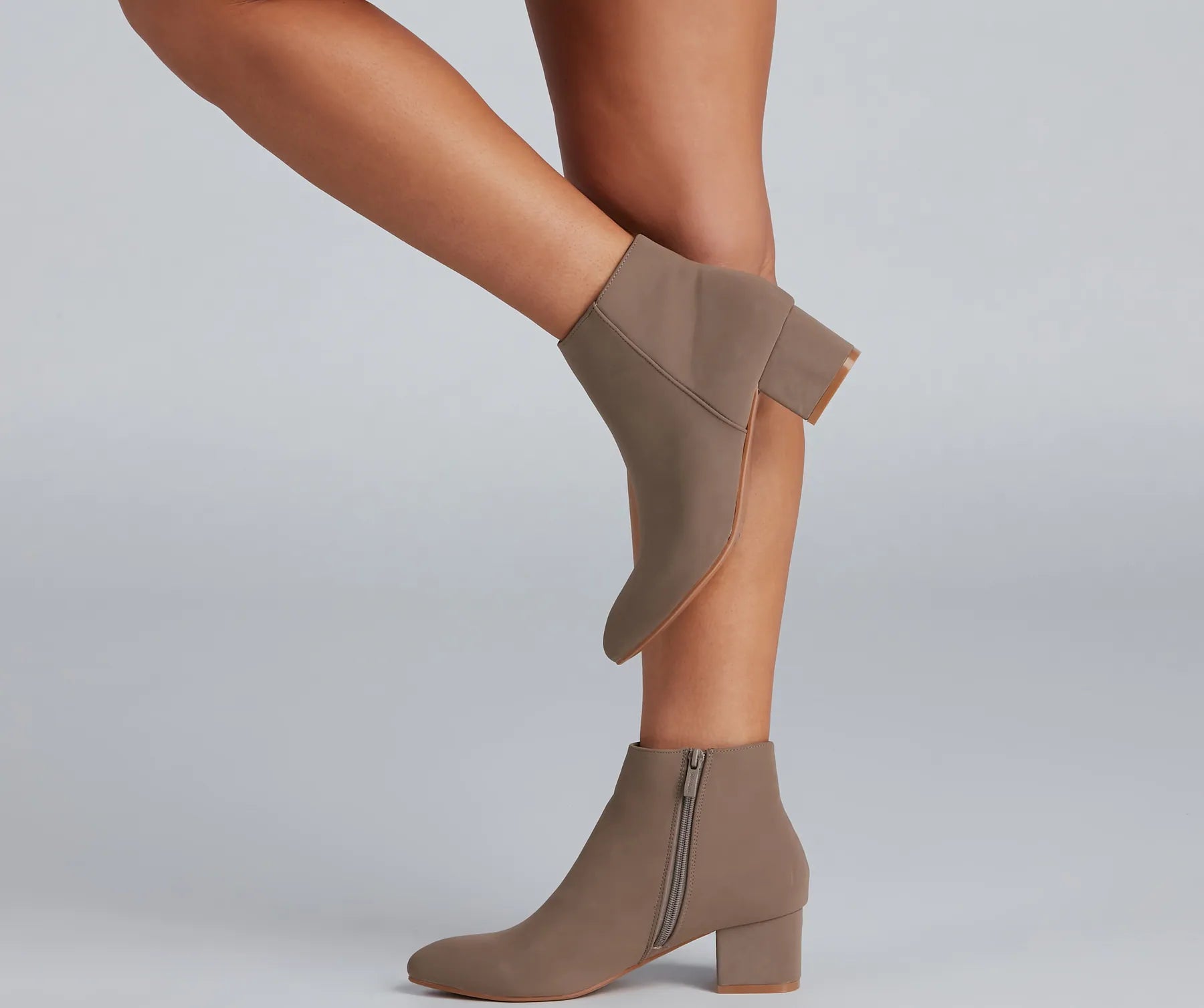 Simply Stylish Faux Suede Booties - Image 5