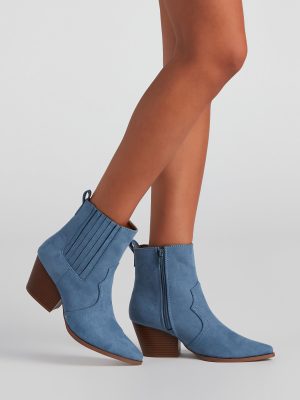 Cowgirl Digs Faux Suede Booties
