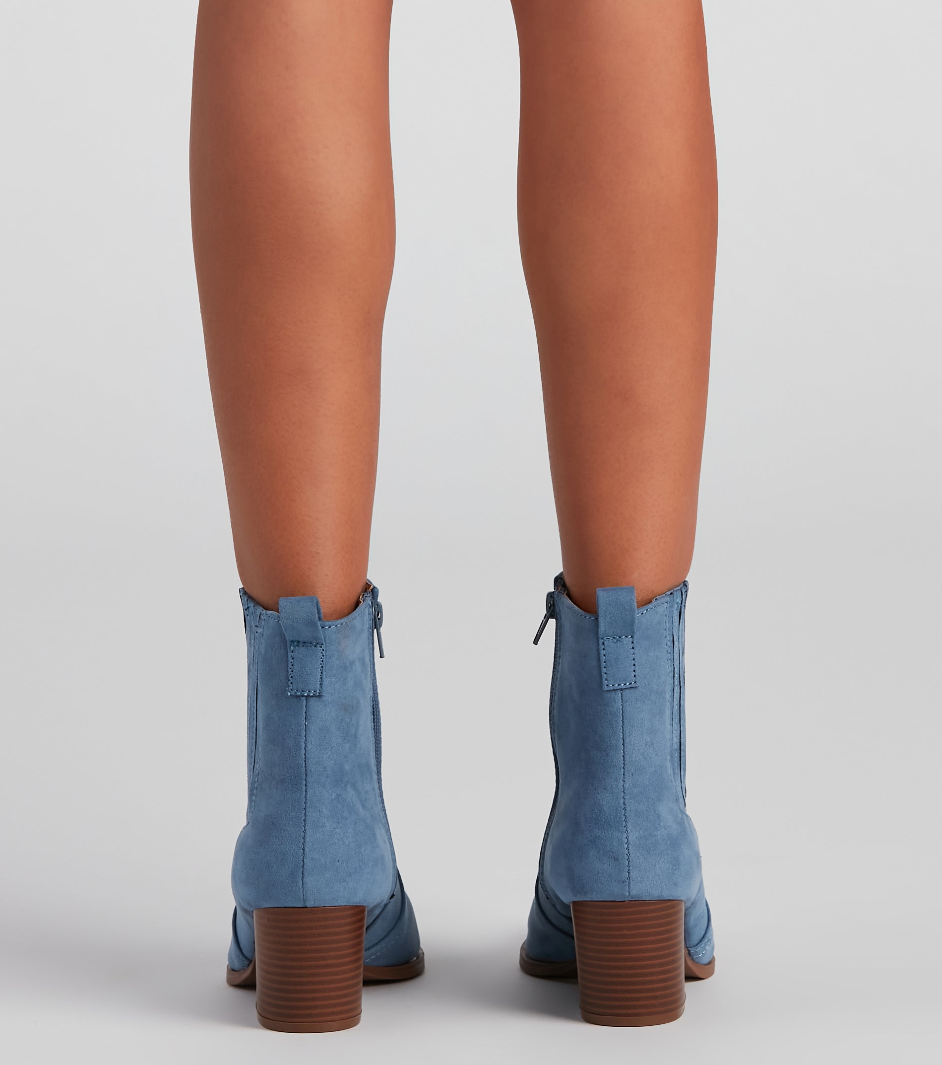 Cowgirl Digs Faux Suede Booties - Image 2