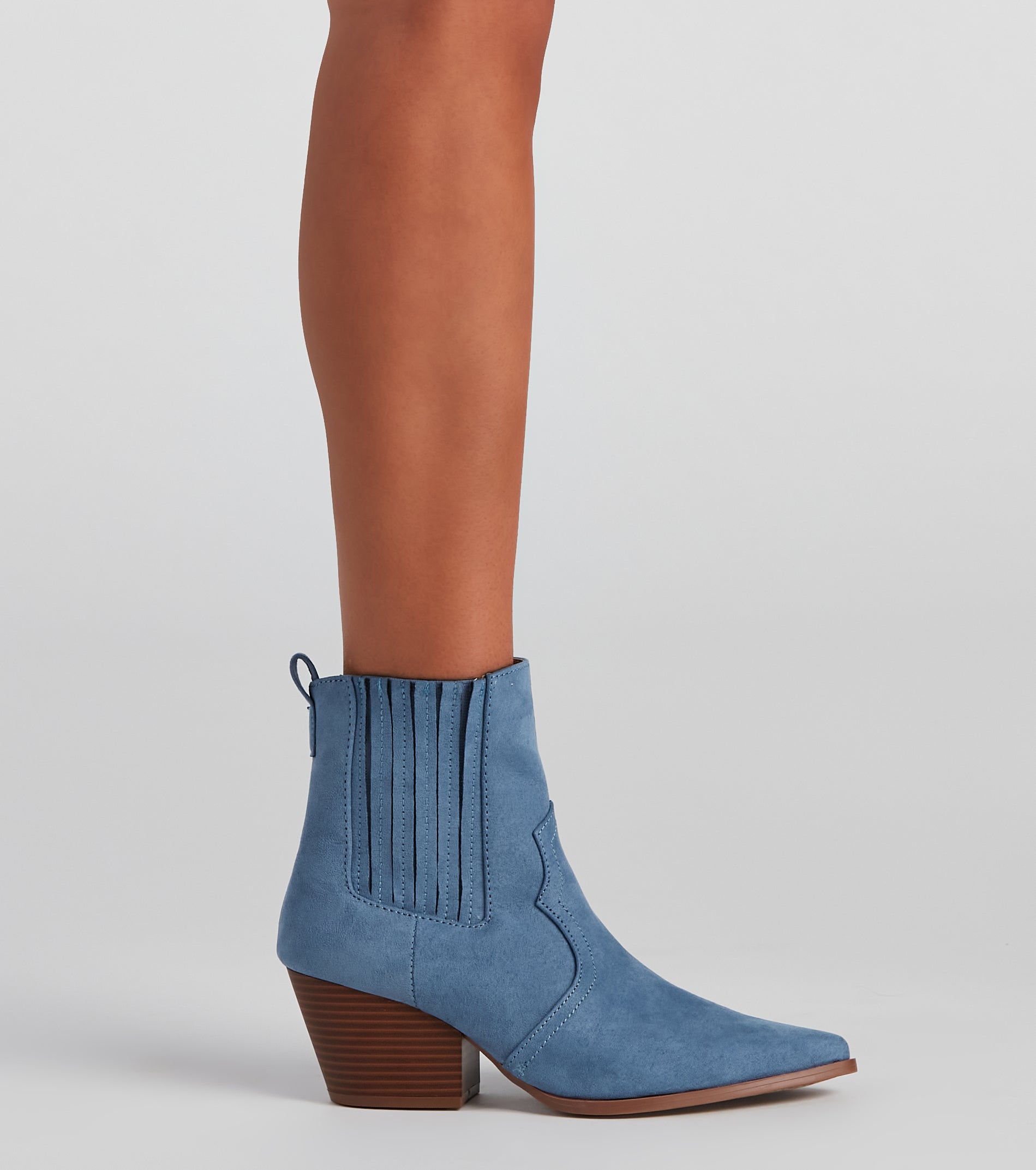 Cowgirl Digs Faux Suede Booties - Image 4