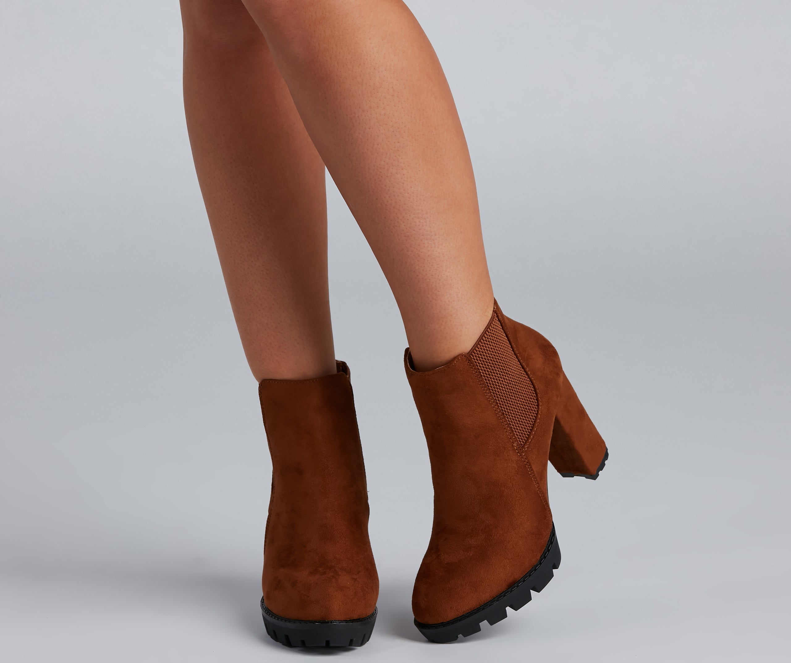 Elevated And Edgy Lug Sole Booties - Image 5