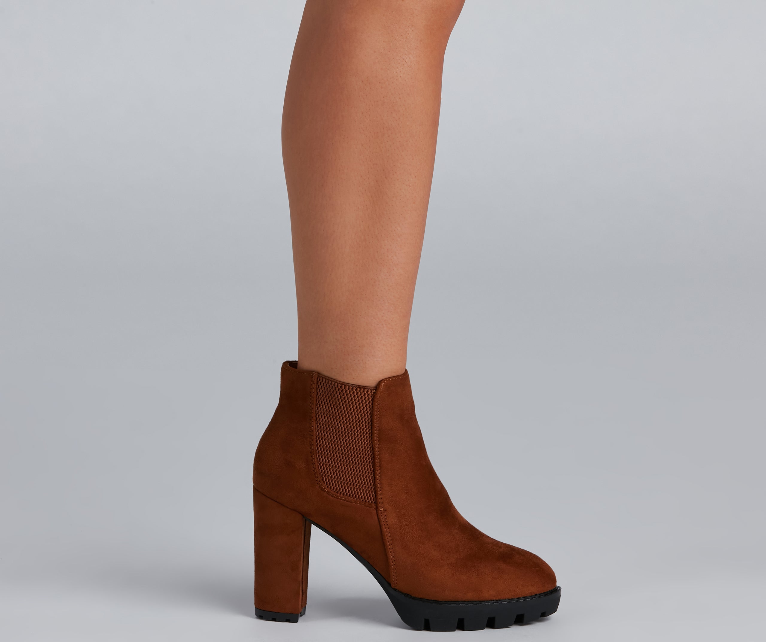 Elevated And Edgy Lug Sole Booties - Image 7
