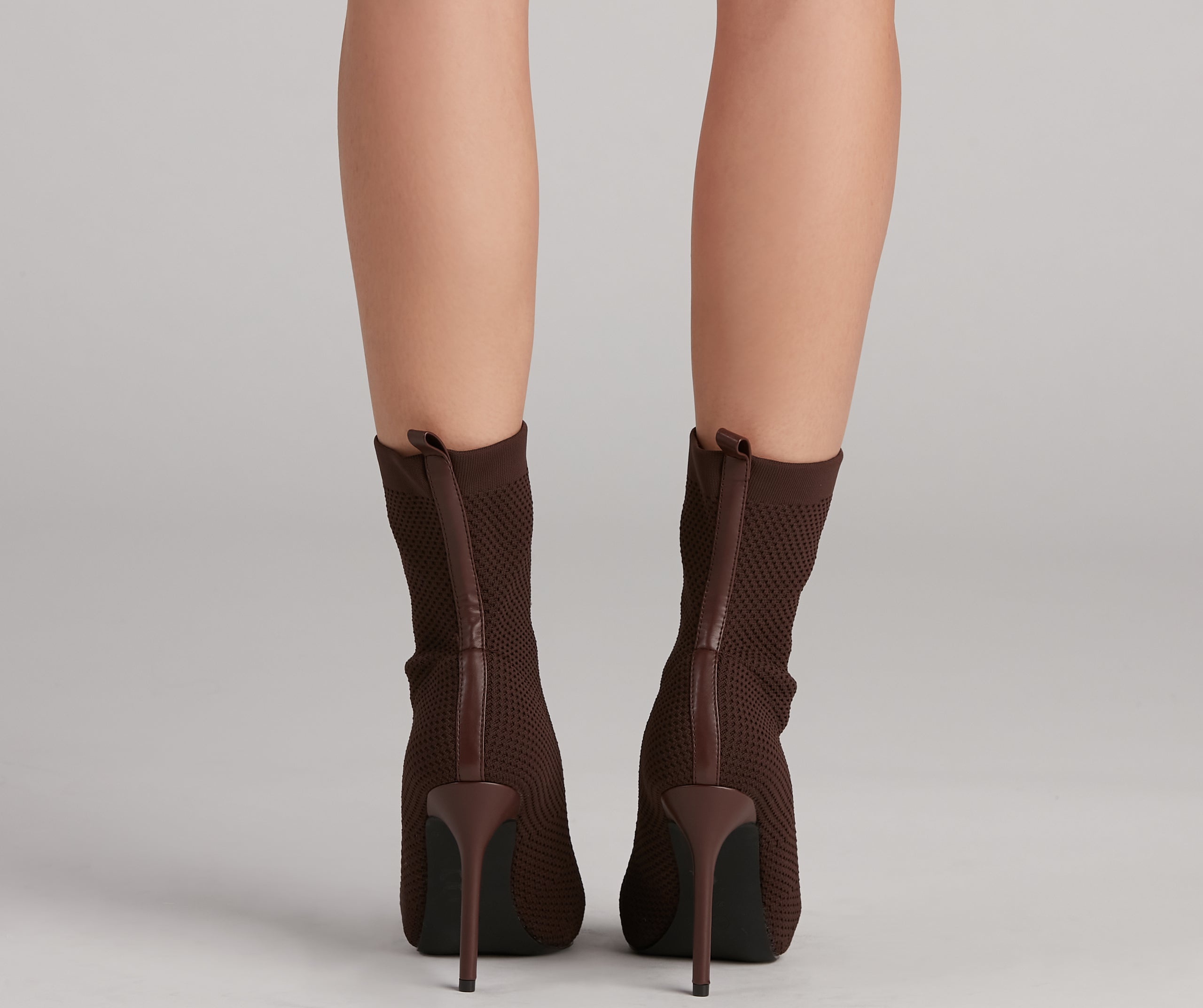 Major Strut Knit Stiletto Booties - Image 16