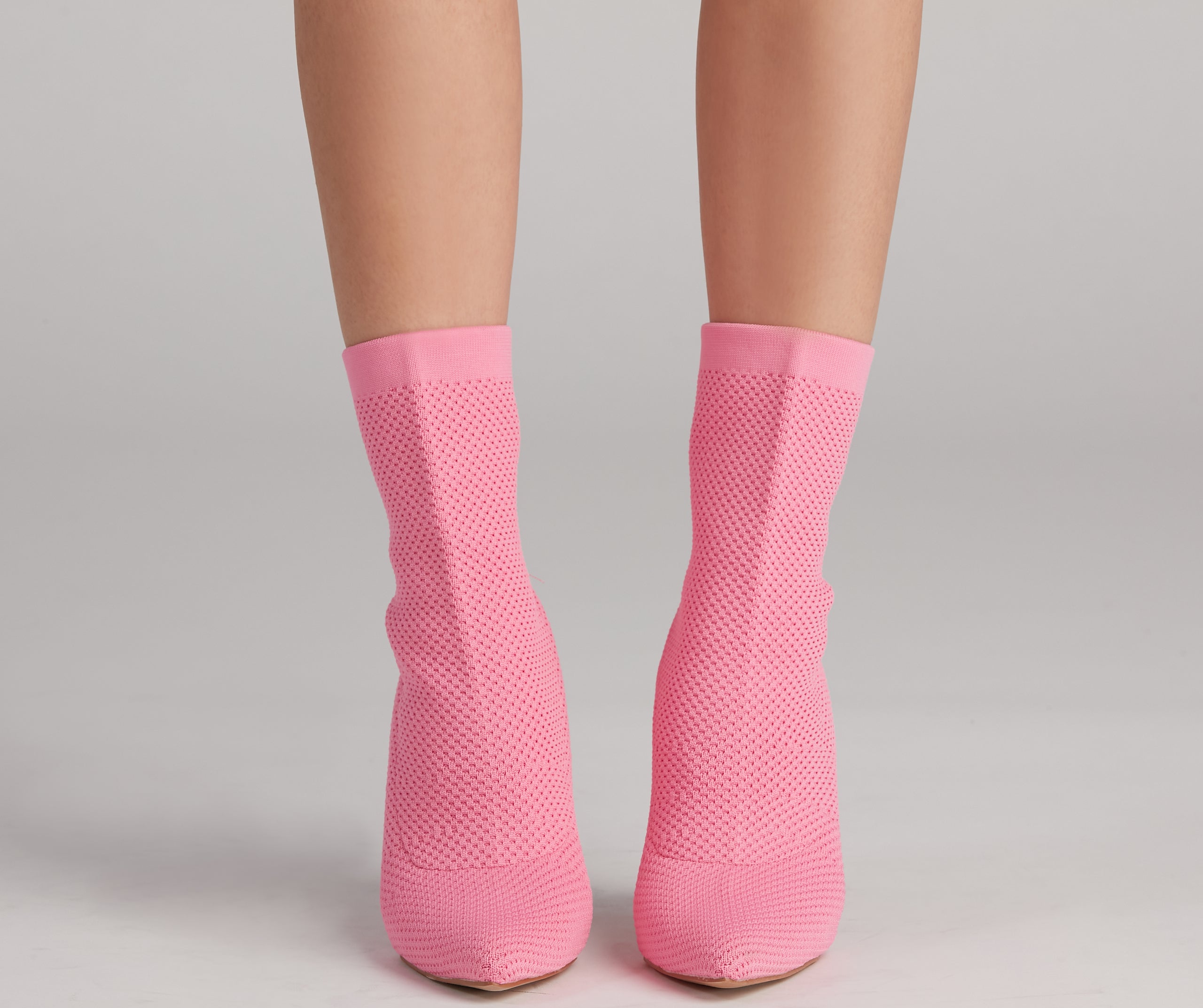 Major Strut Knit Stiletto Booties - Image 10