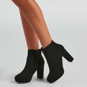 Lots To Love Block Heel Booties