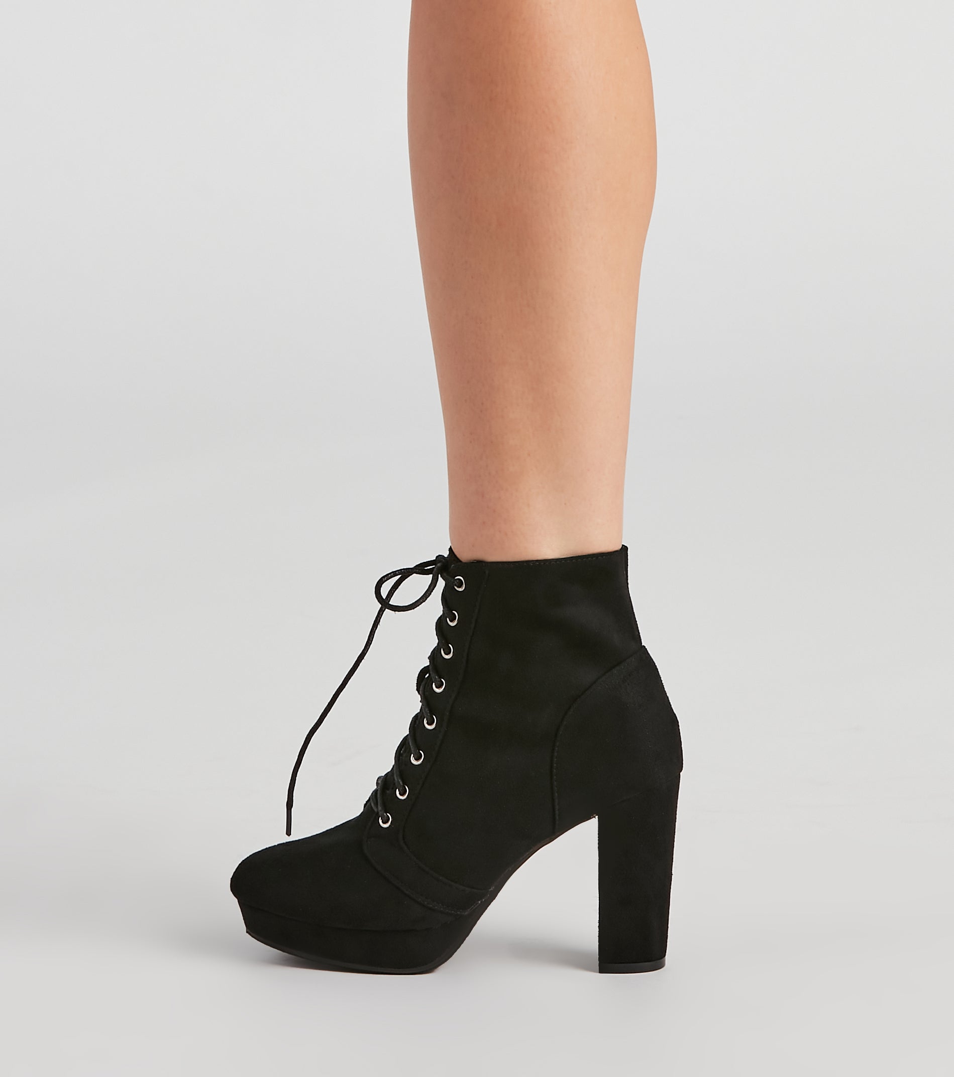 Catch My Drift Lace-Up Booties - Image 3