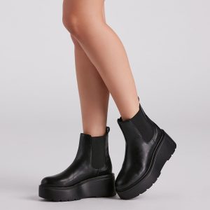 Chic Edge Platform Booties