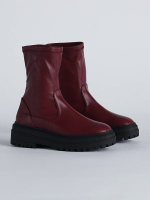 Get My Attention Fitted Ankle Combat Boots