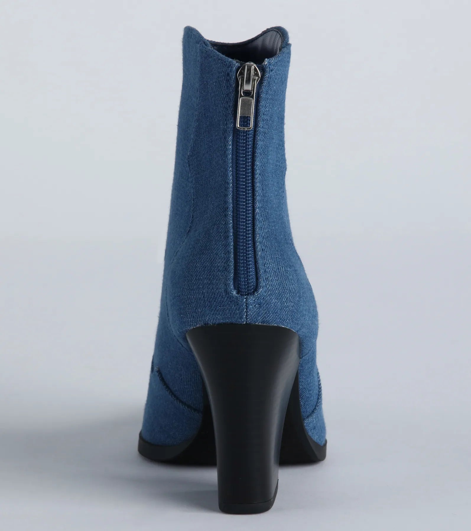 Country Nights Denim Western Booties - Image 4