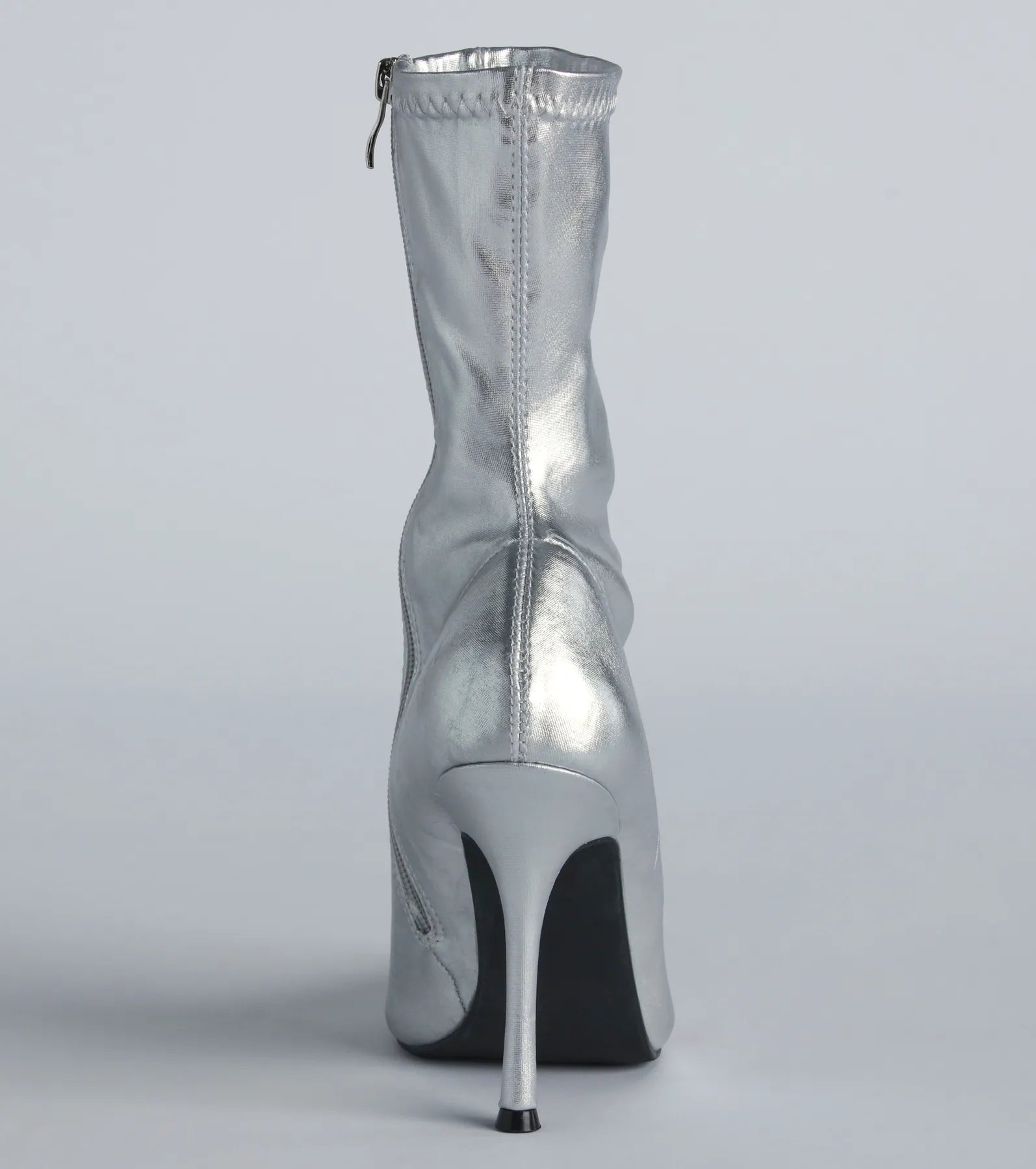 Point Me To Chic Rhinestone Stiletto Booties - Image 4