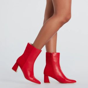 A Look To Remember Block Heel Booties