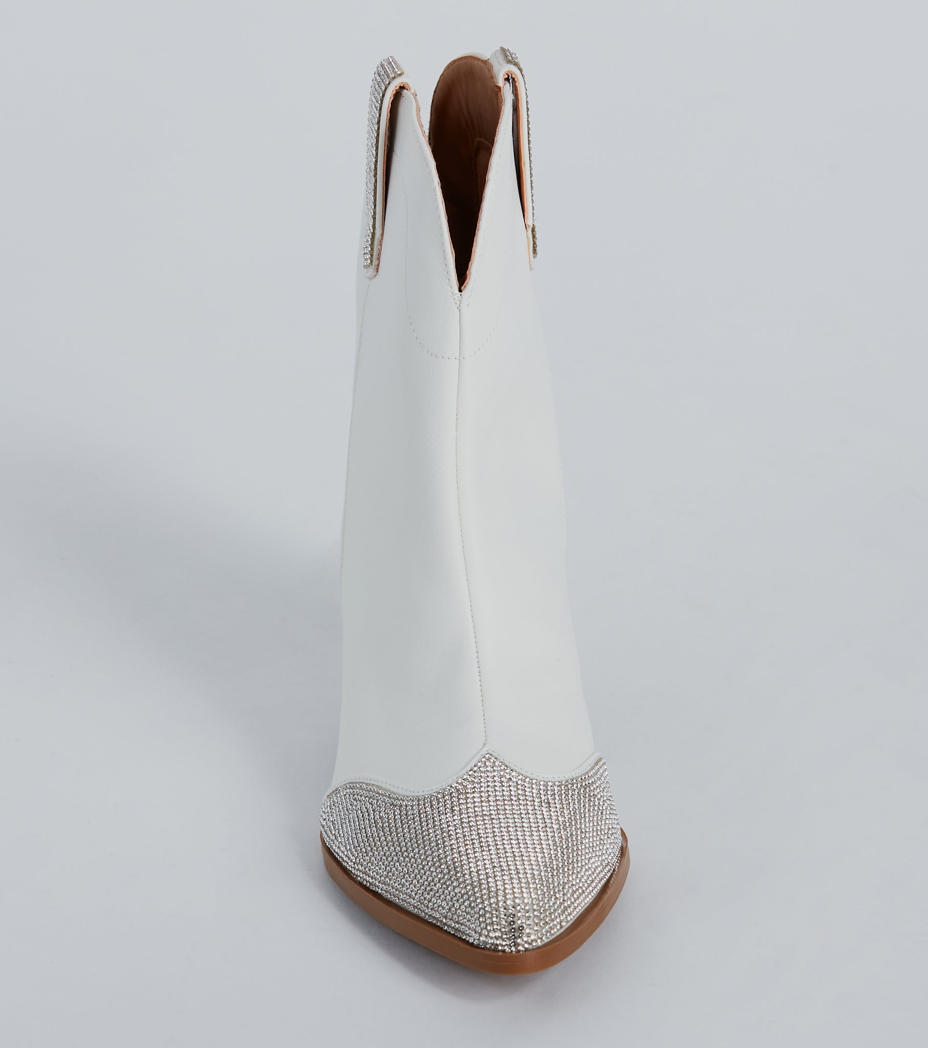 Sparkle Time Rhinestone Western Ankle Booties - Image 3