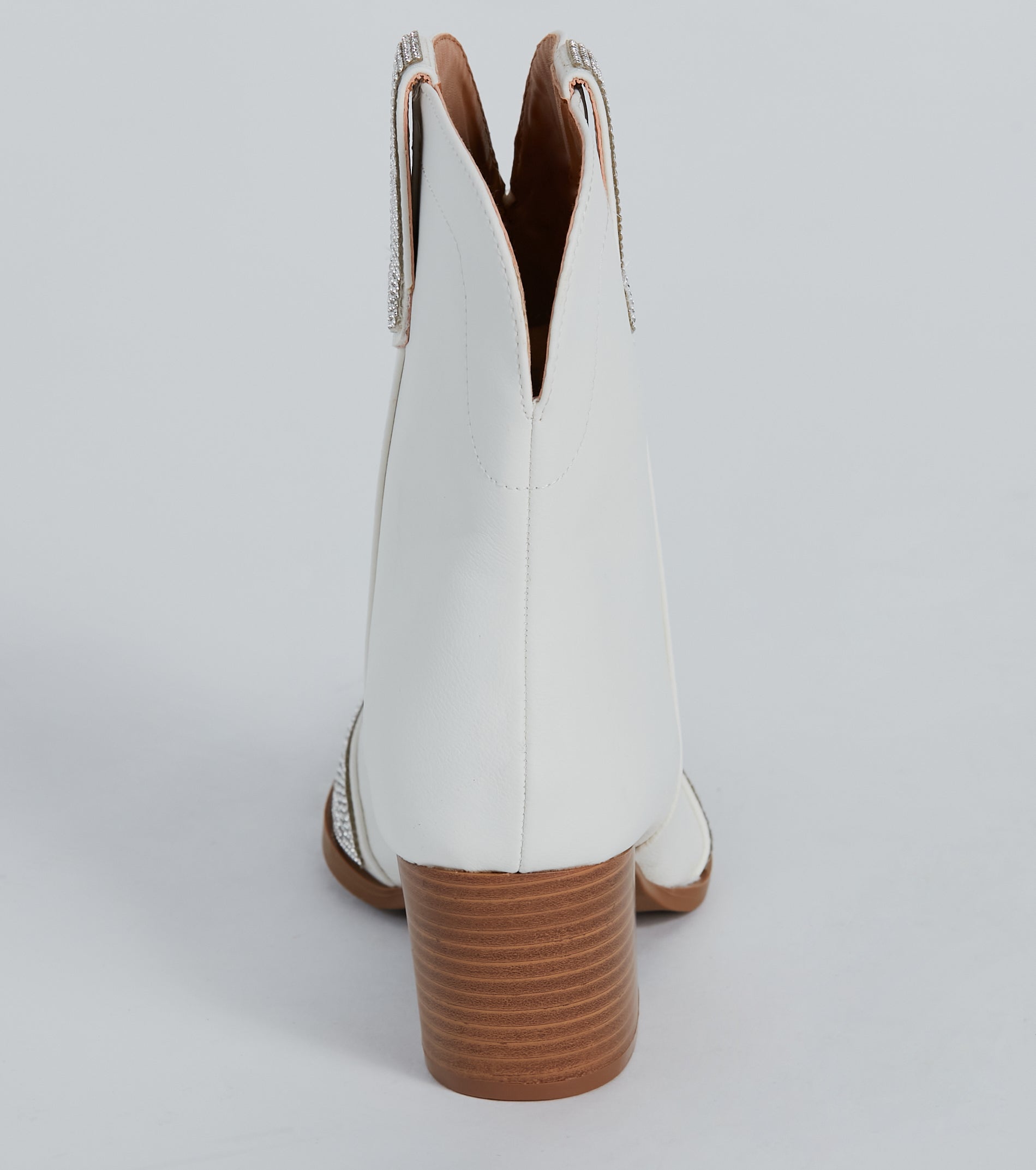 Sparkle Time Rhinestone Western Ankle Booties - Image 4
