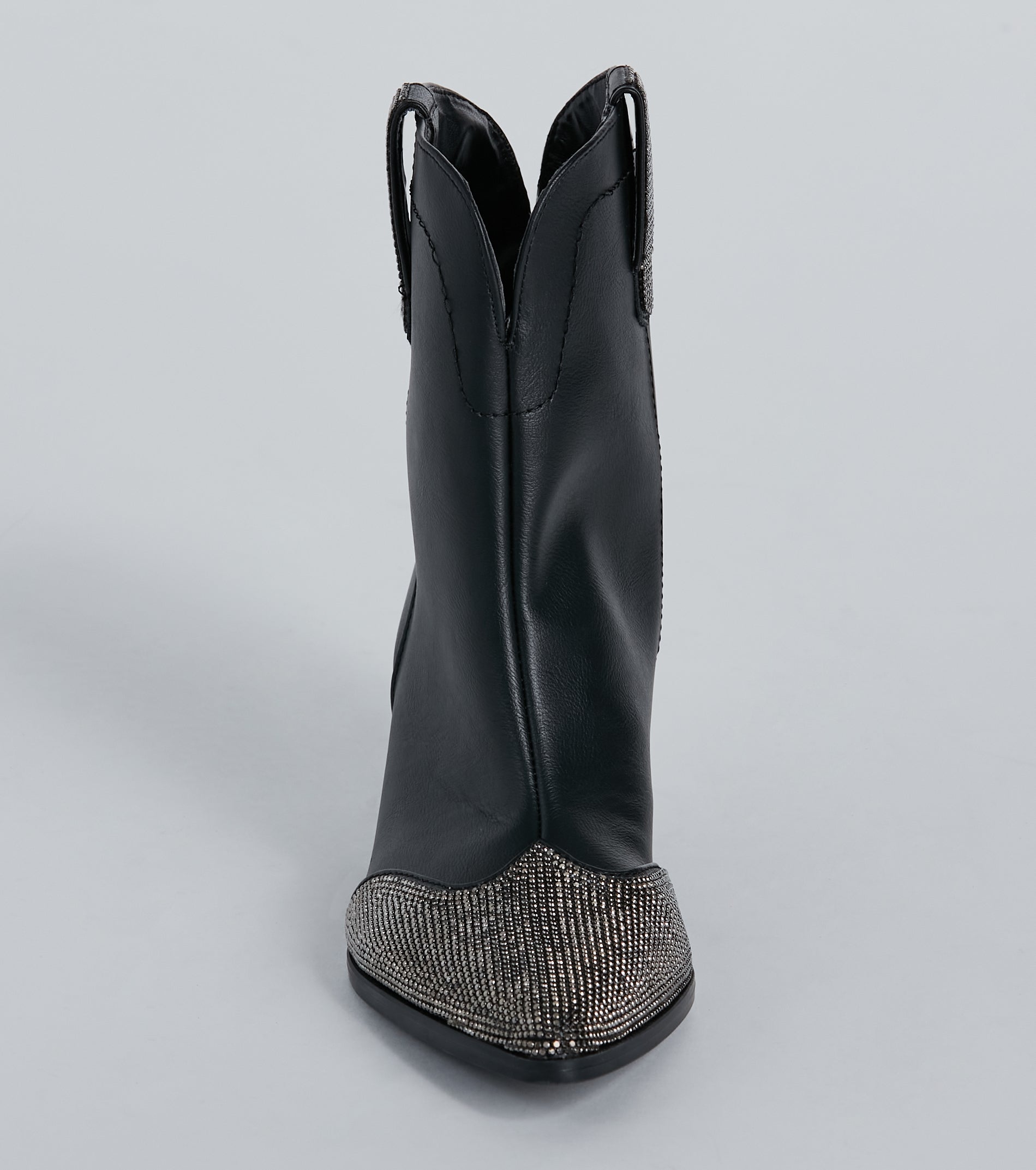 Sparkle Time Rhinestone Western Ankle Booties - Image 7