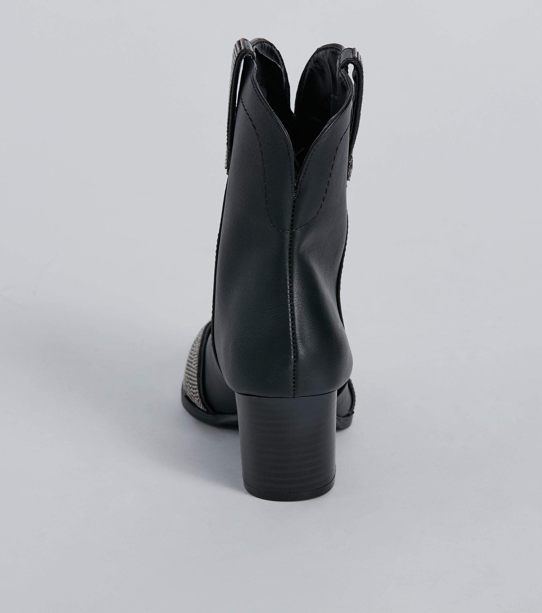 Sparkle Time Rhinestone Western Ankle Booties - Image 8