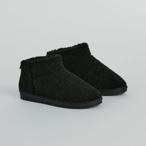 Plush Comfort Faux Sherpa Booties