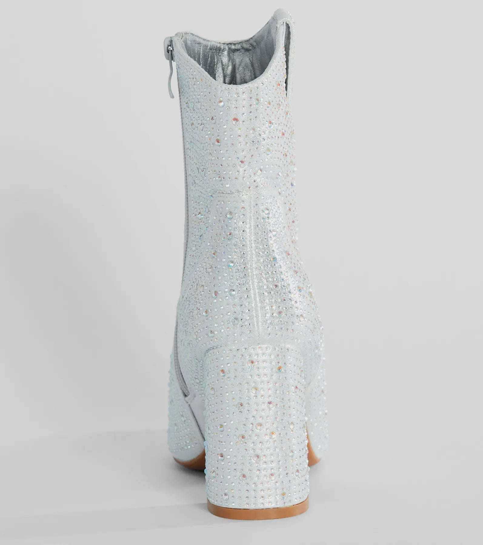 Fabulous Star Rhinestone Metallic Western Booties - Image 8