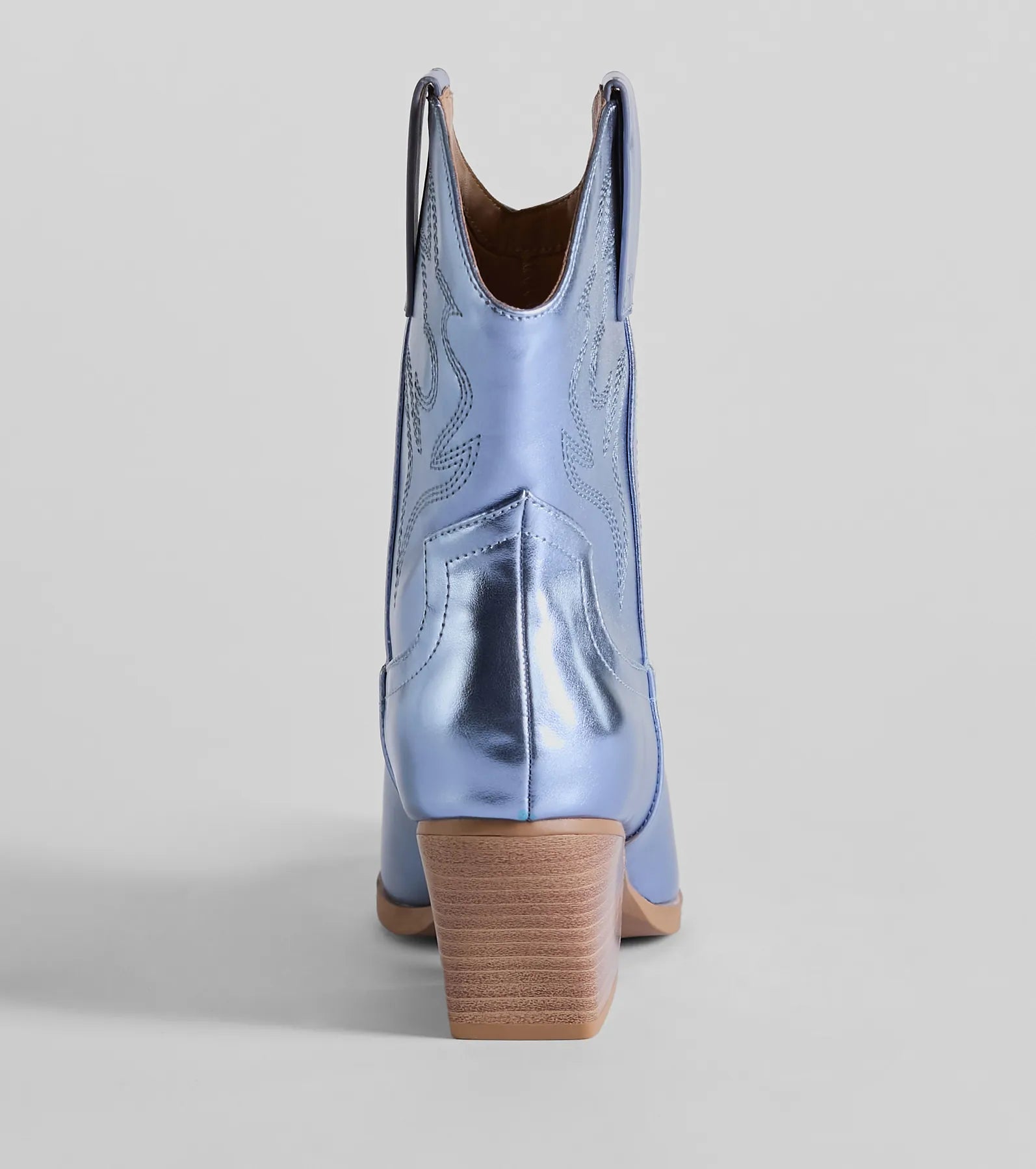 Glow Up Cowgirl Metallic Booties - Image 4