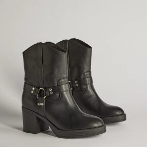 Strut It Out Moto Block Heel Platform Booties