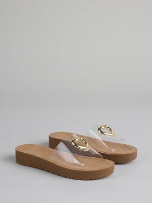 Heart Eyes Only Slide Sandals