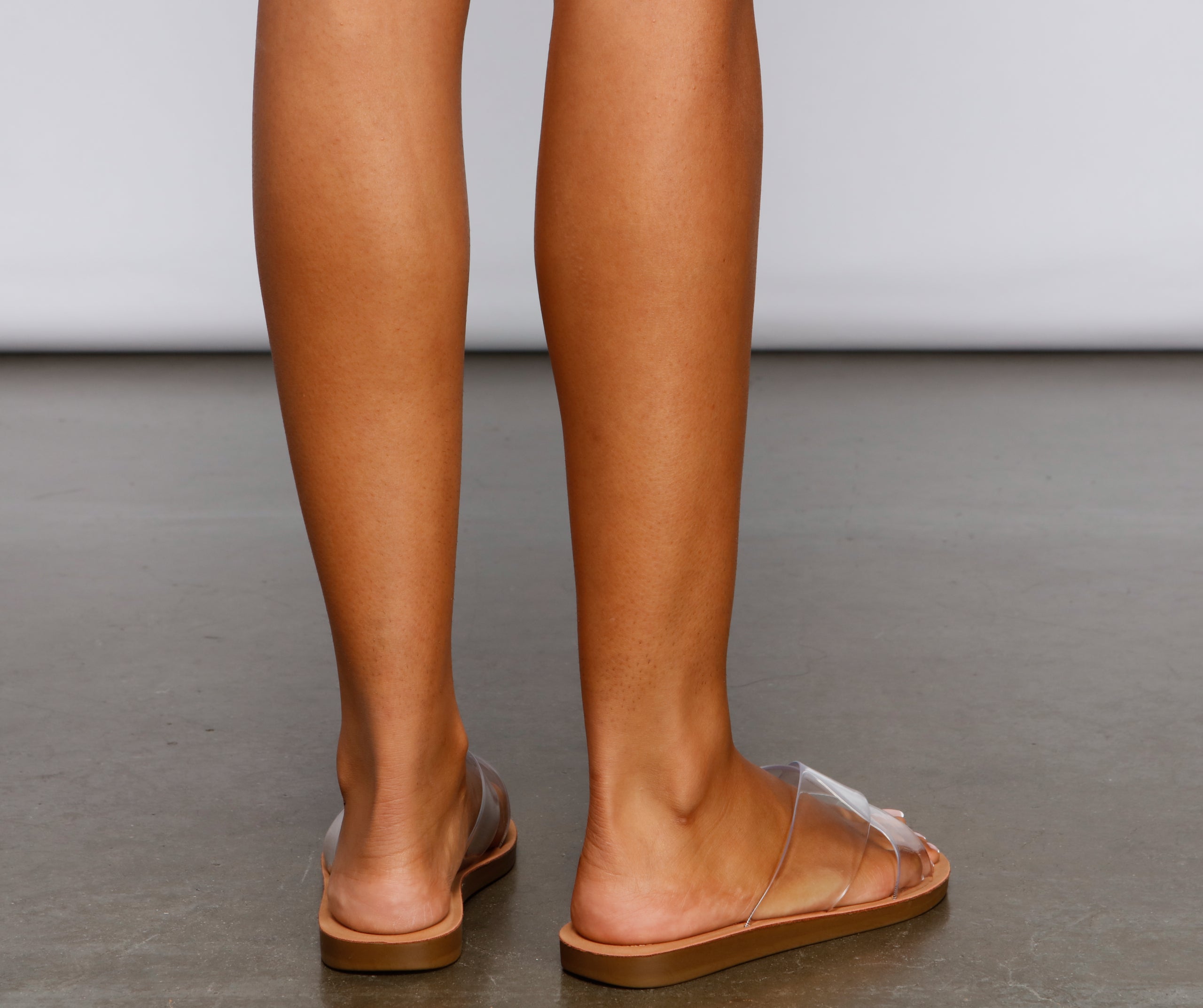 Criss Cross Chic PVC Sandals - Image 4