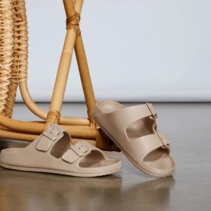 On Trend Double Buckle Sandals