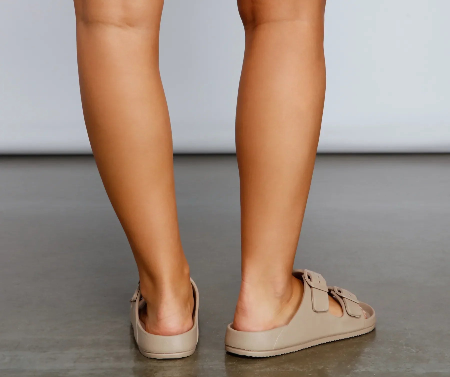 On Trend Double Buckle Sandals - Image 5