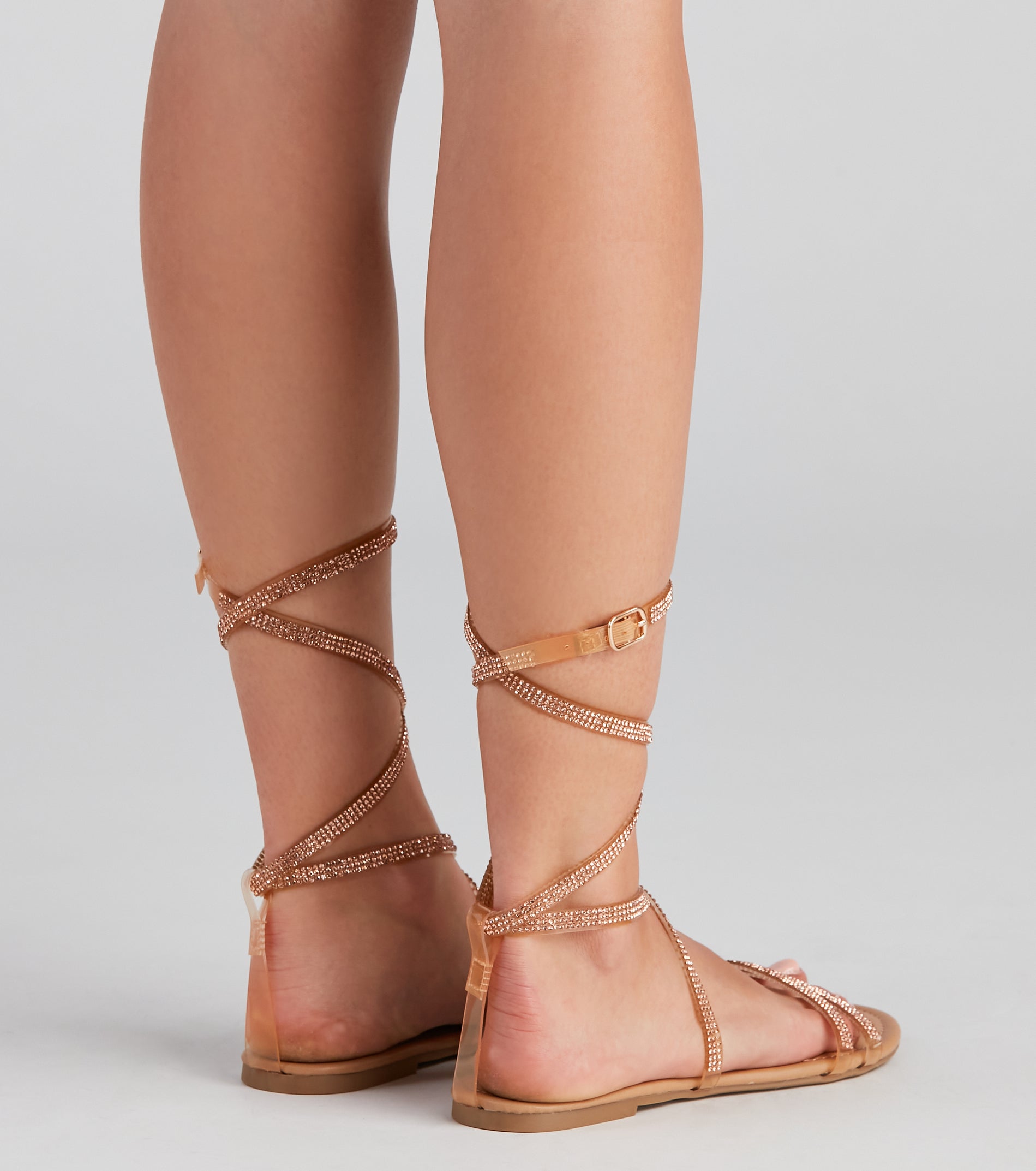 Glam Radar Lace-Up Flat Sandals - Image 4