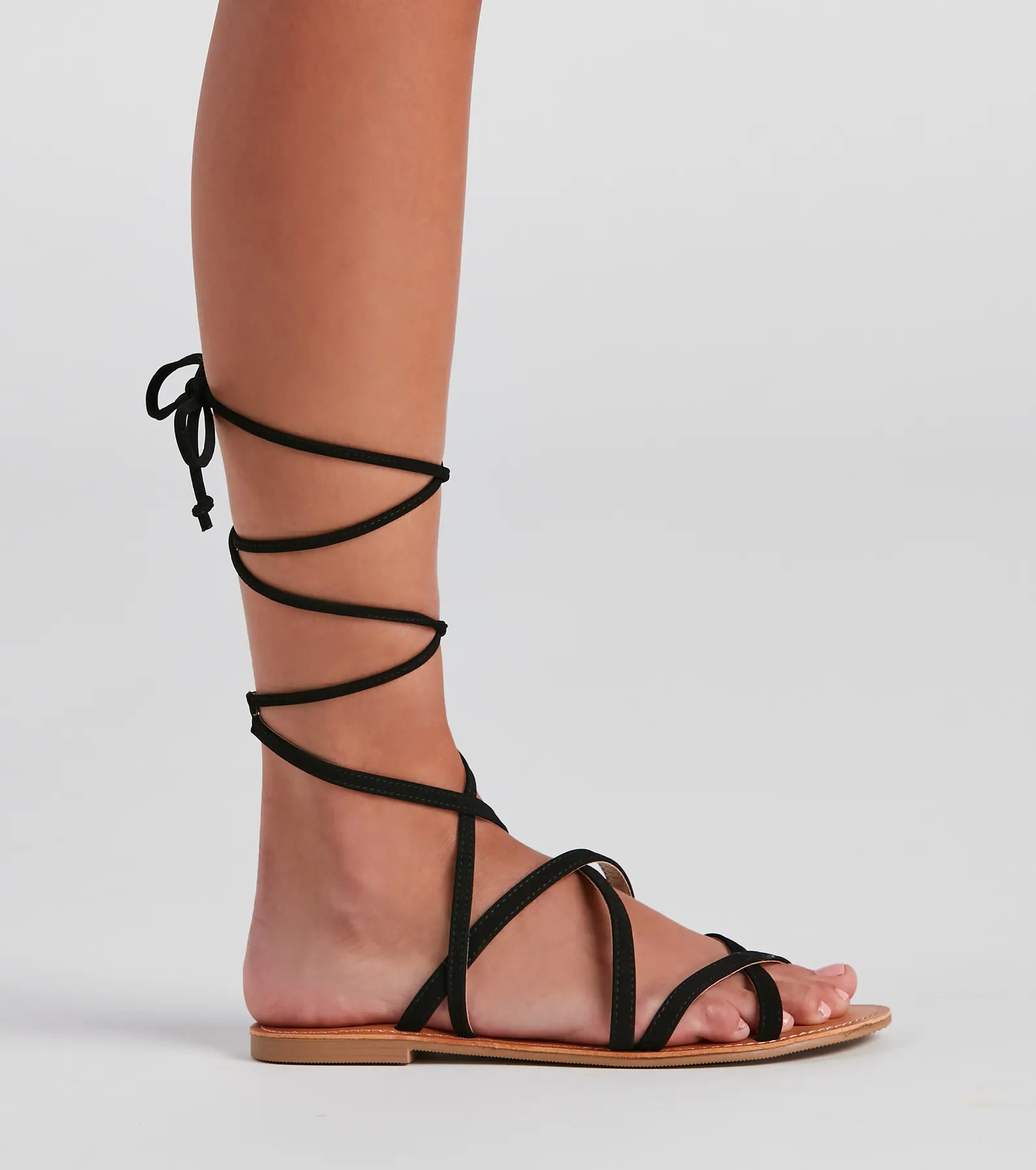 Miss Lace-Up Flat Sandals - Image 4