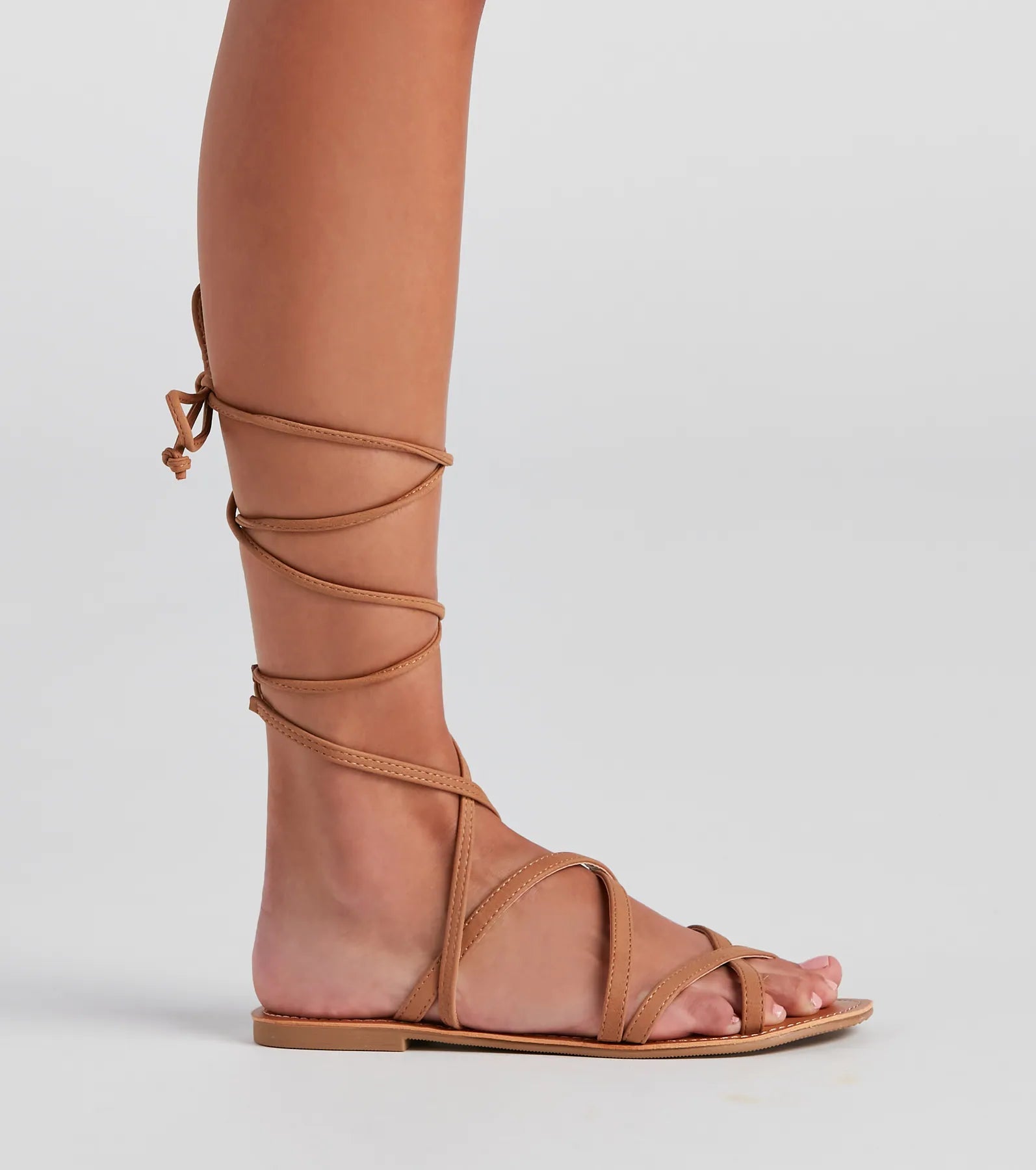 Miss Lace-Up Flat Sandals - Image 5